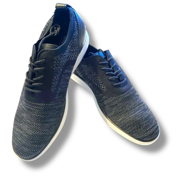 G.H. Bass Men’s‎ Connor KT Casual Lace-up Oxford Black/Grey Knit Upper - Picture 2 of 13